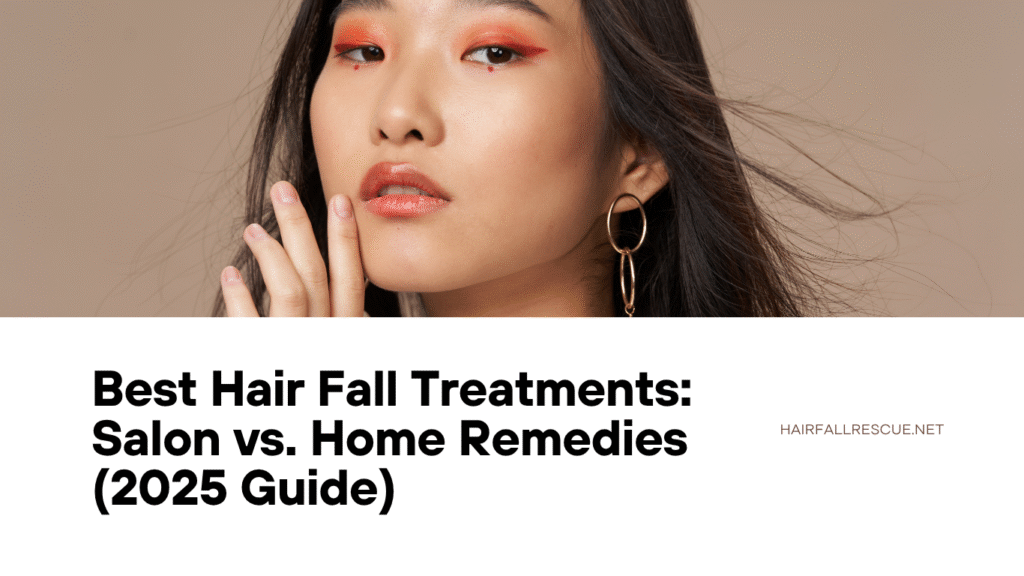 Best Hair Fall Treatments: Salon vs. Home Remedies (2025 Guide)